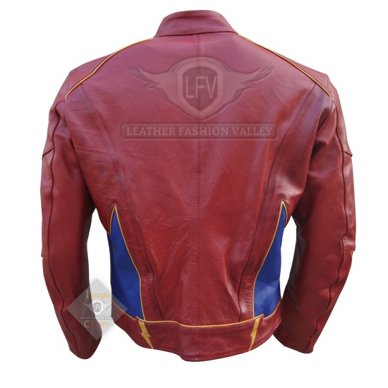 Flash Jay Garrick Leather Jacket - FREE shipping